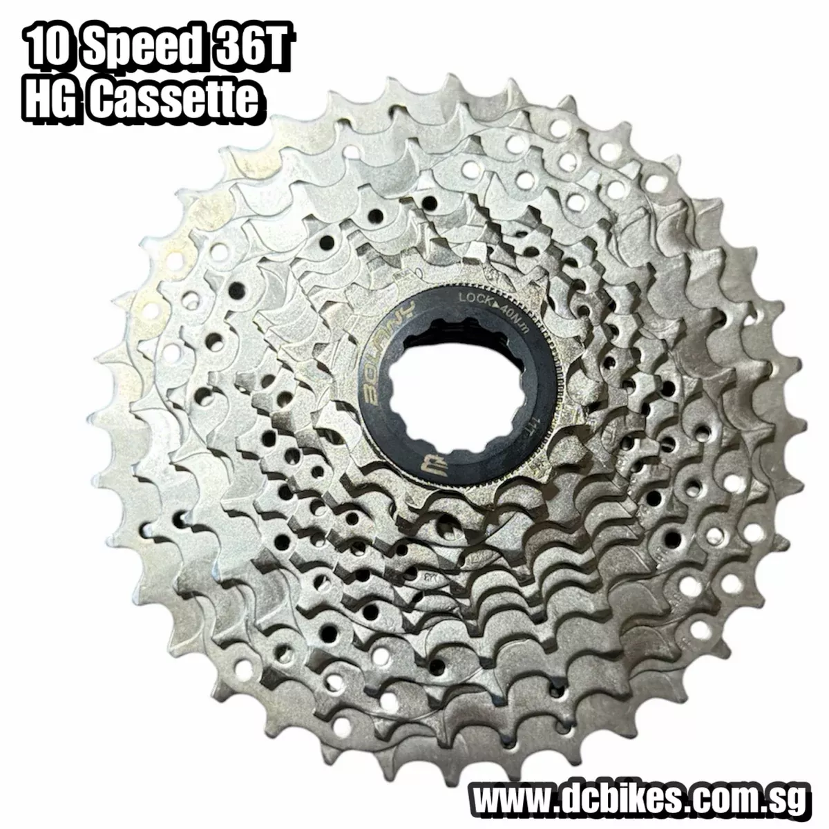 10 Speed 36T Hg Silver Cassette (11-36T) – Lightweight Wide Range For Mountain Bike Bicycle