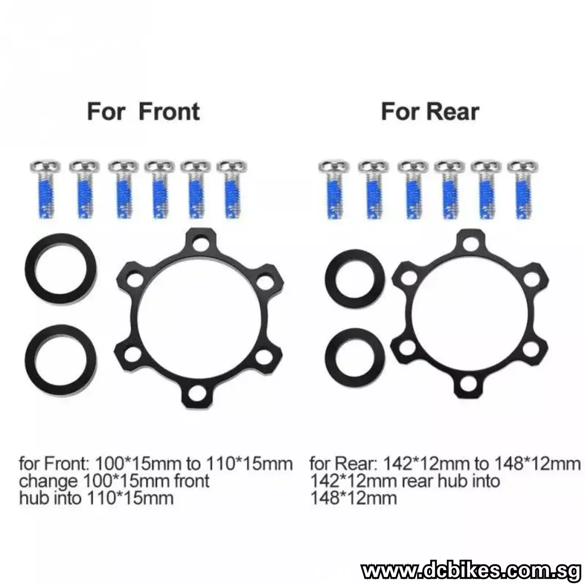 110mm Front | 148mm Rear Boost + Hubs Adapter Conversion Kit