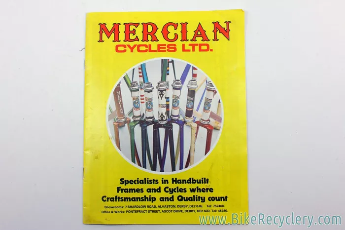 1970's Mercian Bicycles Catalog: Near Mint