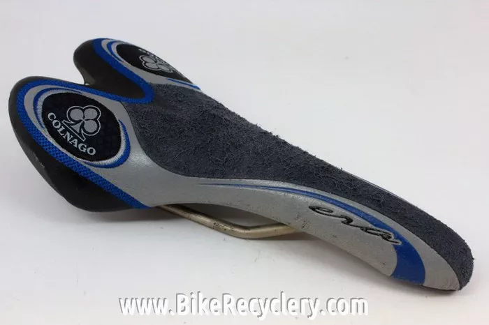 1990's Colnago San Marco Era Saddle: Blue/Grey