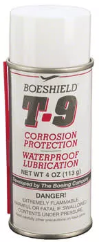 Boeshield T9 Aerosol Chain Lube and Rust Inhibitor: 4oz