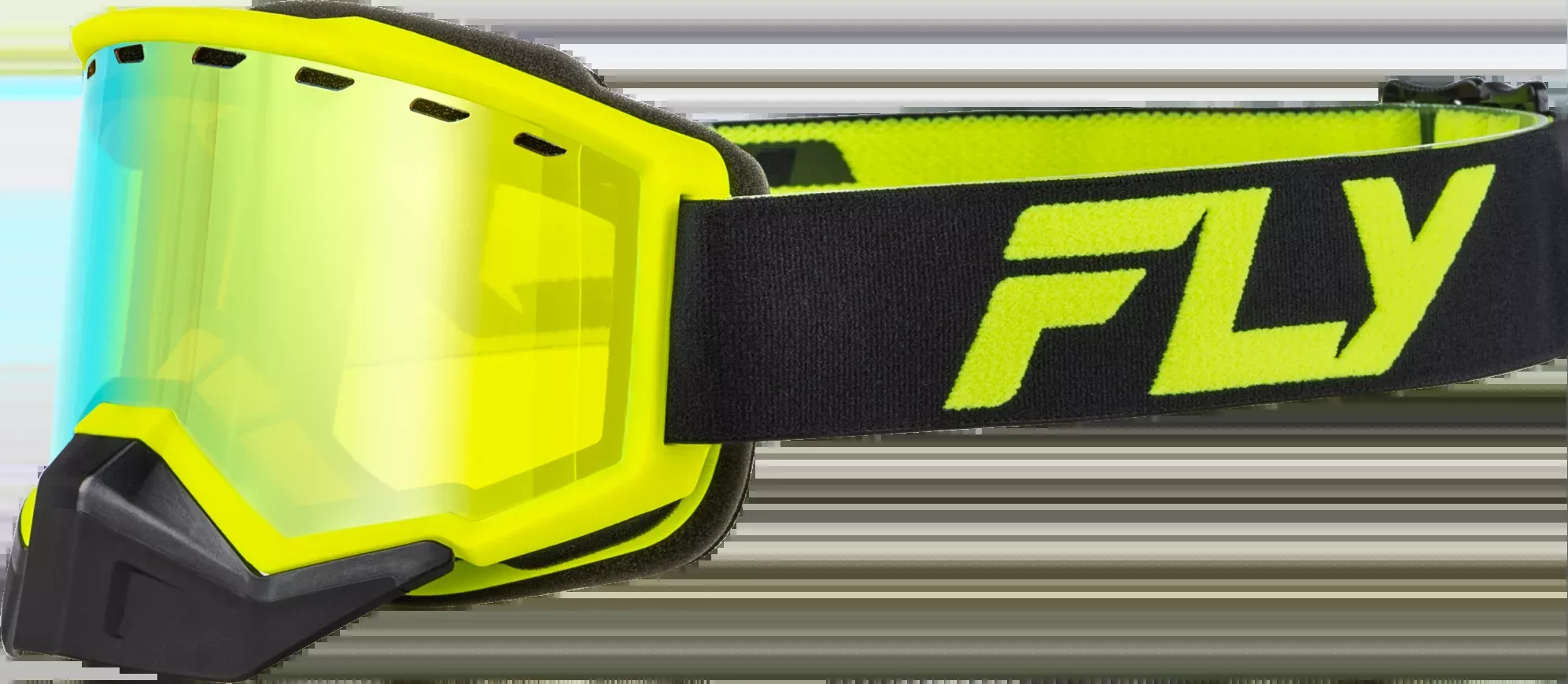 Focus Snow Goggle Black/Hi Vis W/ Gold Mirror/Yellow Lens