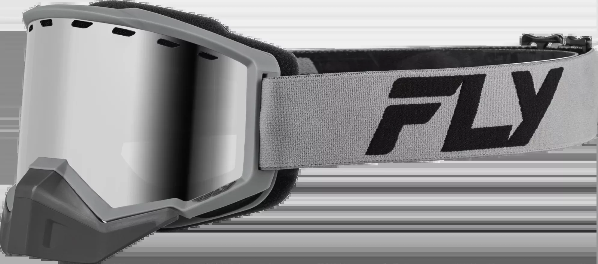 Focus Snow Goggle Silver/Char W/ Silver Mirror/Smoke Lens