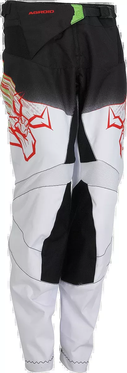 MOOSE RACING Youth Agroid Pants - Green/Red/Black - 28 2903-2278