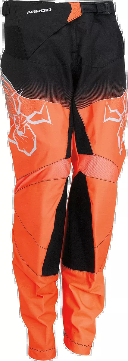 MOOSE RACING Youth Agroid Pants - Teal/Orange/Black - 28 2903-2260