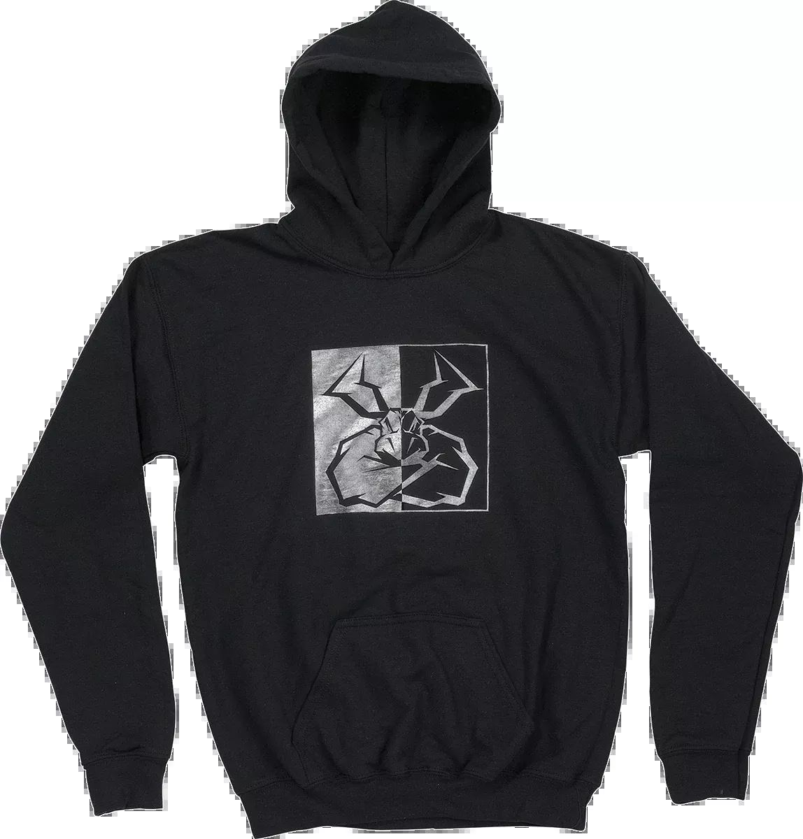 MOOSE RACING Youth Split Personality Hoodie - Black - Large 3052-0675