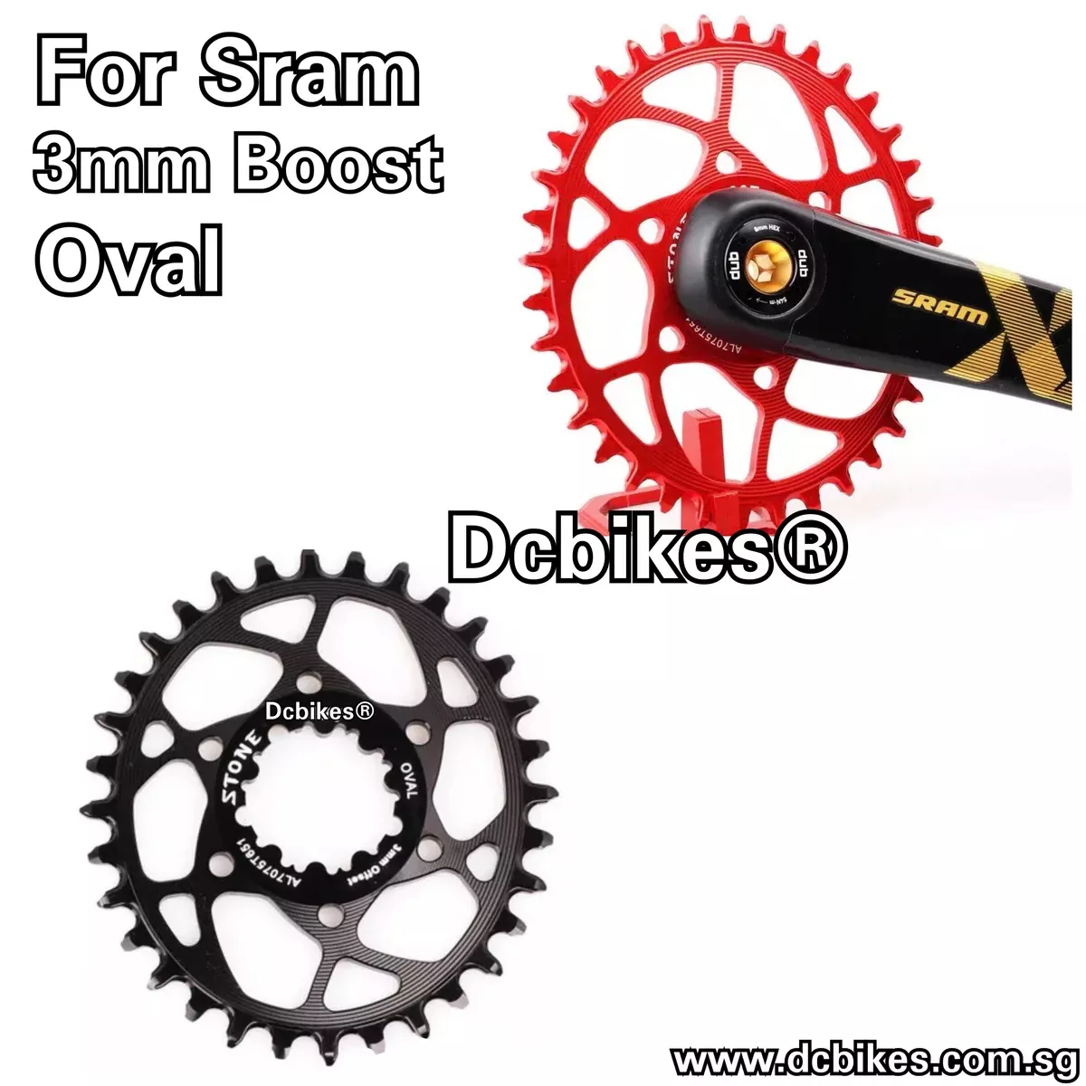 Oval 3mm Boost 148 Chain Ring For SRAM DUB GXP