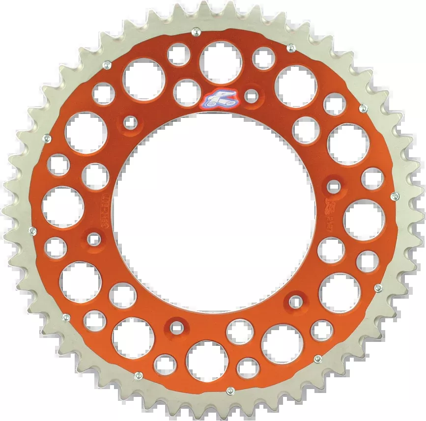 RENTHAL Twinring* Rear Sprocket - 50 Tooth - Orange 2240-520-50GPOR