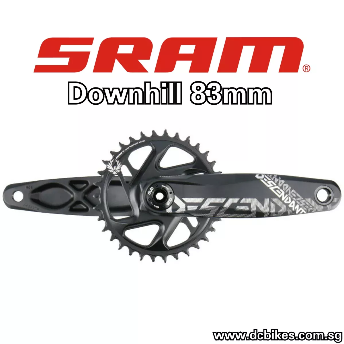 Sram 34T Truvativ Downhill 83mm Descendant DH DUB83 X-SYNC 2 Crank