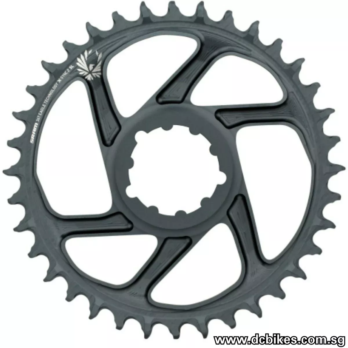Sram 34T XX1 Eagle Round X-Sync 2 MTB Direct Mount Chainring 3mm/6mm Offset With Gold Logo