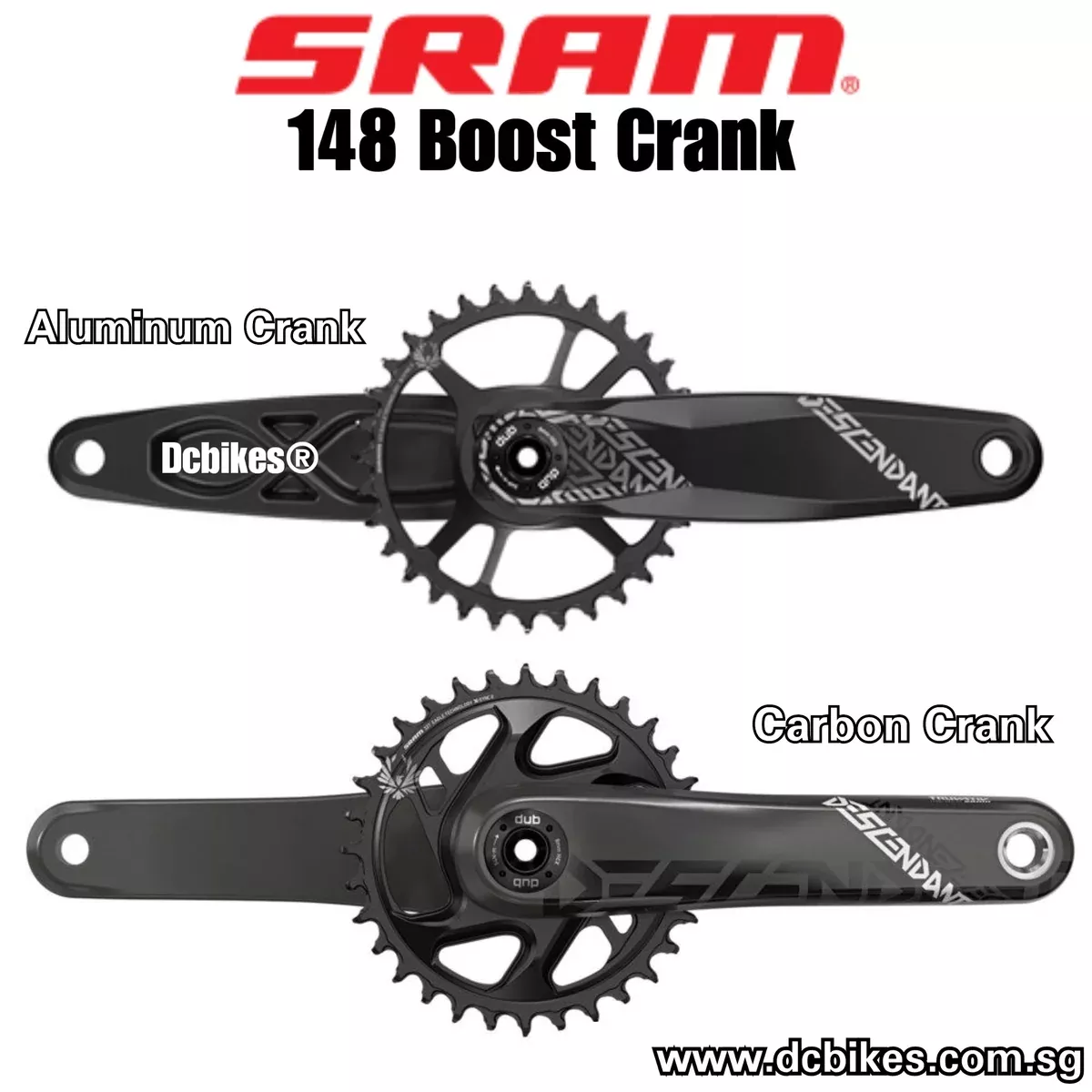 Sram Truvativ 32T Descendant 148 Eagle Boost DUB 3mm Crank