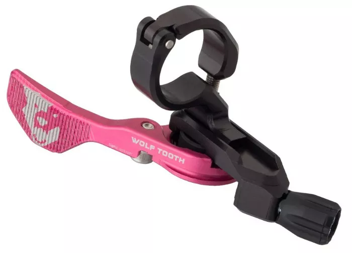 Wolftooth Remote Light Action Dropper Lever: PINK Ano! 22.2mm Clamp (NEW)