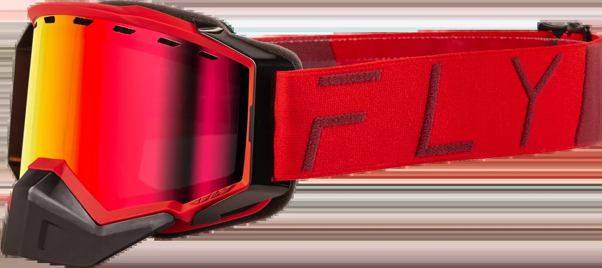 Zone Pro Snow Goggle Red W/ Red Mirror/Plrzd Smoke Lens